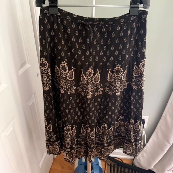 Lauren Ralph Lauren Dresses & Skirts - Lauren Ralph Lauren Petite L Cotton Paisley Midi Skirt Boho Western Prairie